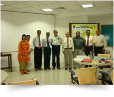 With Manipal University vice chancellor and his team members for the 2nd pedagogic and personal effectiveness workshop for the faculty at 16-11-2011